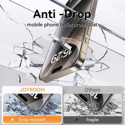 9D Tempered Glass HD+ Screen Protector for iPhone 15 & 16 (Plus, Pro, Pro Max) mit Easy-Installation-Kit