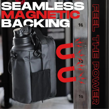 Magnetic Bottle Holder Bag with Strong Magnet for Gym, Workouts and Outdoor Sports