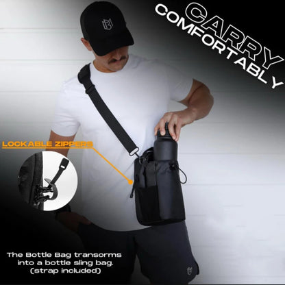 Magnetic Bottle Holder Bag with Strong Magnet for Gym, Workouts and Outdoor Sports