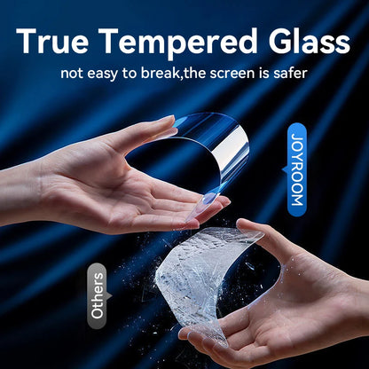 9D Tempered Glass HD+ Screen Protector for iPhone 15 & 16 (Plus, Pro, Pro Max) mit Easy-Installation-Kit