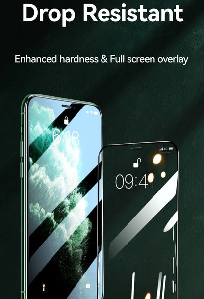 9D Tempered Glass HD+ Screen Protector for iPhone 15 & 16 (Plus, Pro, Pro Max) mit Easy-Installation-Kit