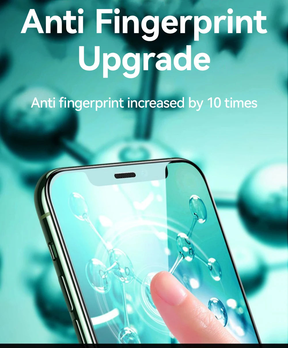 9D Tempered Glass HD+ Screen Protector for iPhone 15 & 16 (Plus, Pro, Pro Max) mit Easy-Installation-Kit